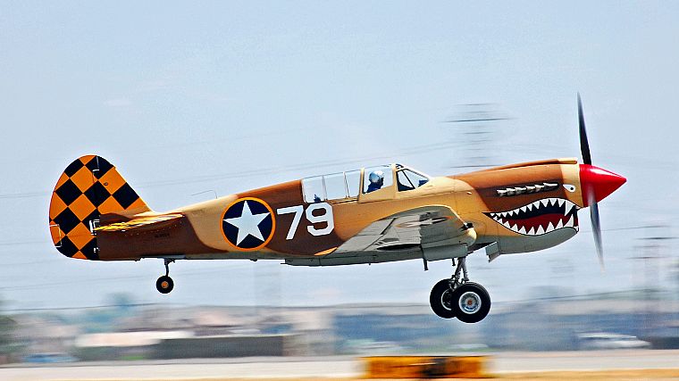 aircraft, Curtiss P-40 - desktop wallpaper