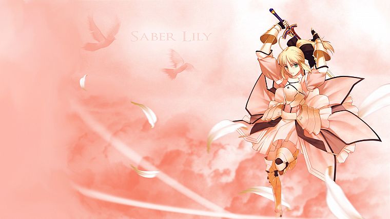 blondes, Fate/Stay Night, Fate Unlimited Codes, Saber, Saber Lily, detached sleeves, Fate series - desktop wallpaper