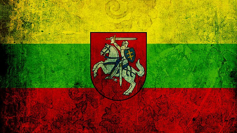 flags, Lithuania, Coat of arms - desktop wallpaper