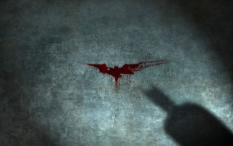 Batman, DC Comics, blood, Batman Logo - desktop wallpaper