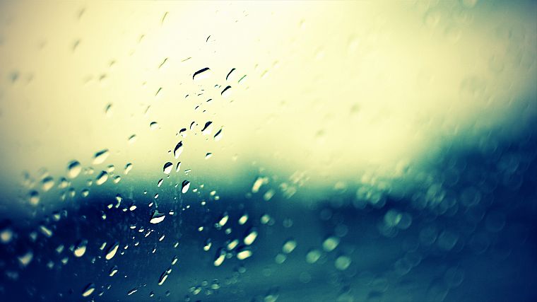 close-up, rain, water drops, raindrops, rain on glass - desktop wallpaper
