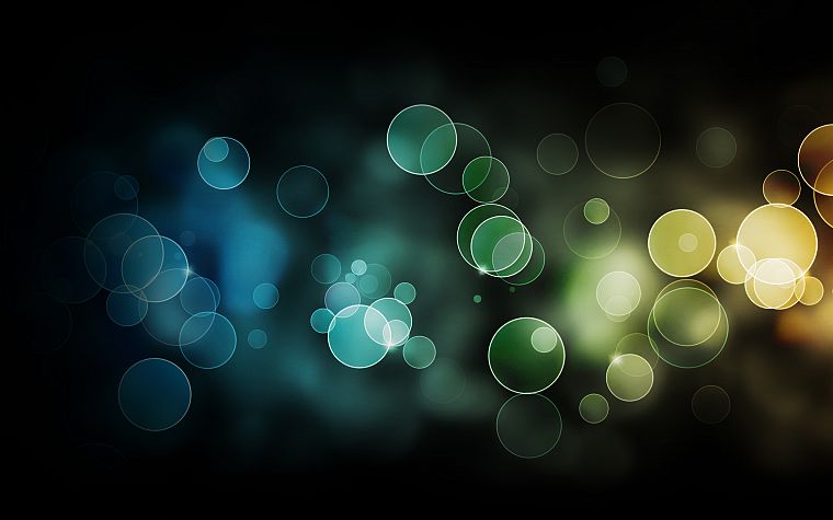 abstract, bubbles, bokeh - desktop wallpaper
