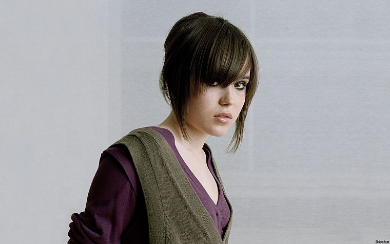 women, Ellen Page, actress, bangs - desktop wallpaper