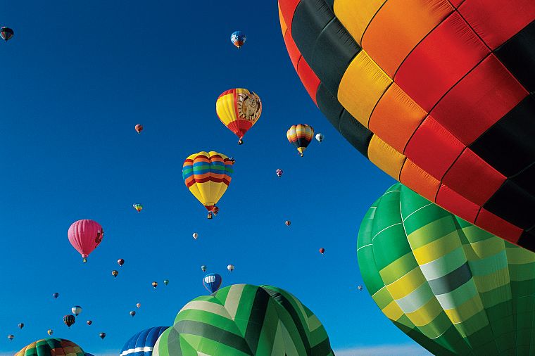 multicolor, hot air balloons - desktop wallpaper