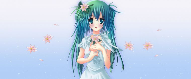 Vocaloid, Hatsune Miku, pigtails, anime girls - desktop wallpaper