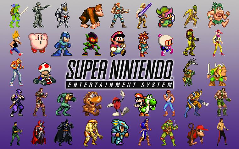 Nintendo, Kirby, Batman, Link, Wolverine, Mario, Yoshi, battletoads, Super Nintendo, retro games, toad (character) - desktop wallpaper