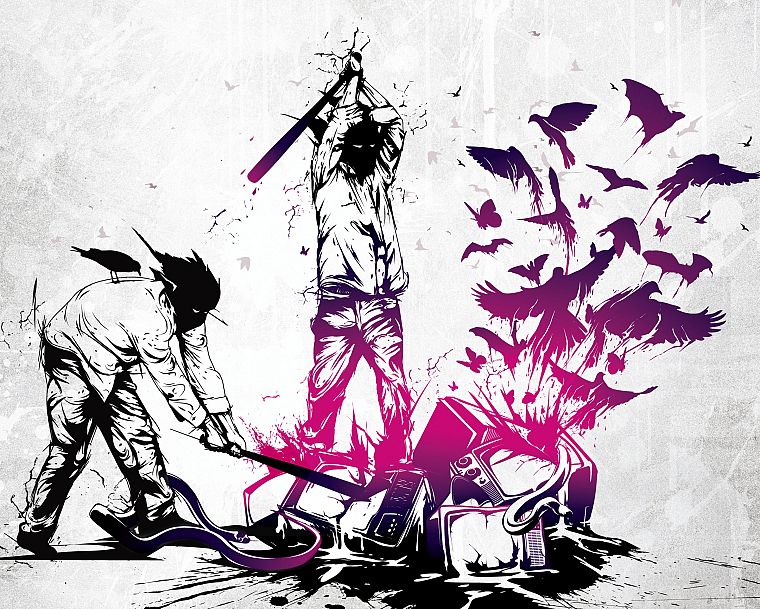 Three Days Grace, artwork, crows, album covers - desktop wallpaper