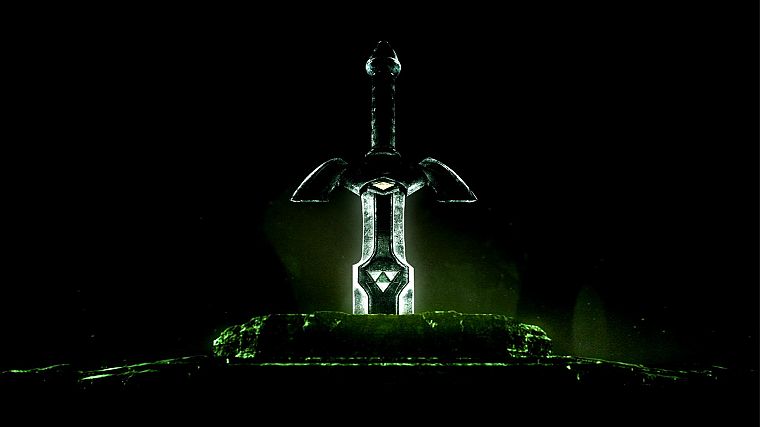 green, The Legend of Zelda, swords - desktop wallpaper