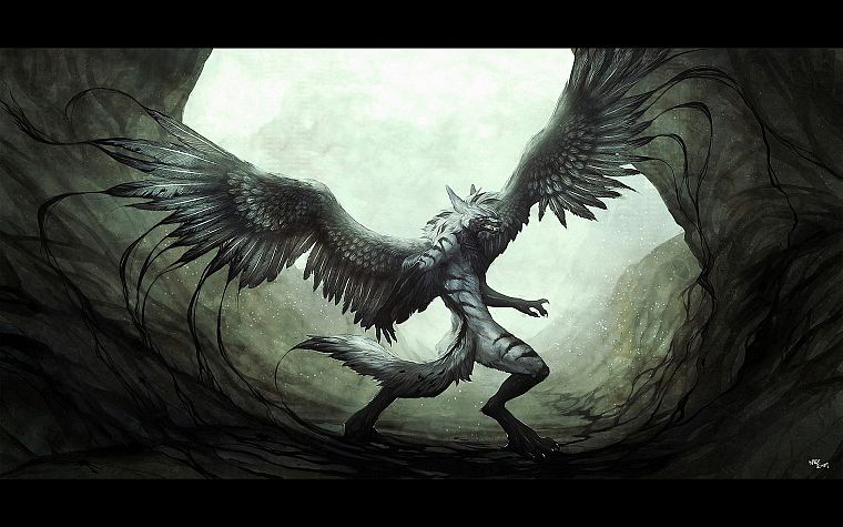 wings, monsters, fantasy art, digital art, artwork - desktop wallpaper