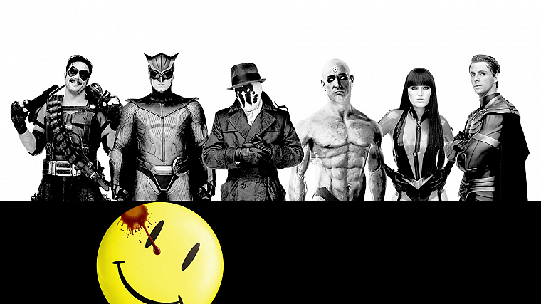 Watchmen, Rorschach, Silk Spectre, The Comedian, Nite Owl, Ozymandias, Dr. Manhattan - desktop wallpaper