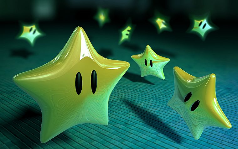 stars, Super Mario - desktop wallpaper