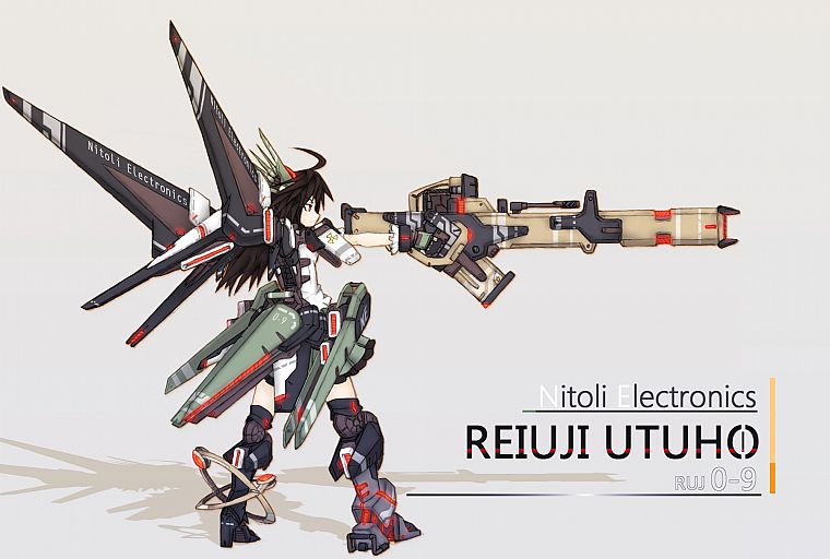 video games, Touhou, weapons, Reiuji Utsuho - desktop wallpaper