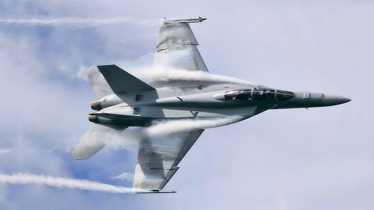 aircraft, military, vehicles, F-18 Hornet, fighter jets - desktop wallpaper