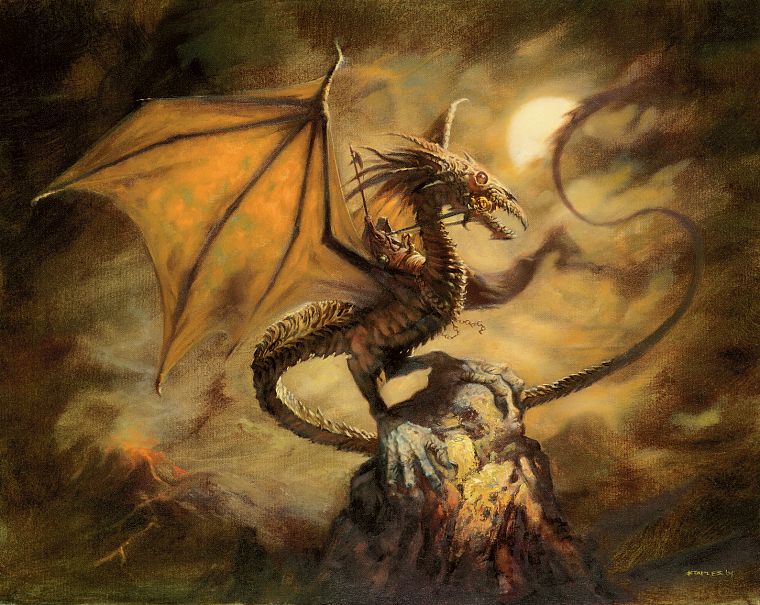 dragons, Magic: The Gathering, Greg Staples - desktop wallpaper