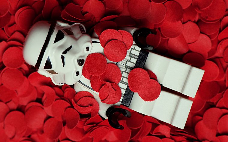 Star Wars, flowers, stormtroopers, American Beauty, Legos, rose petals - desktop wallpaper