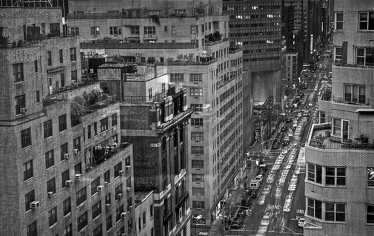 cityscapes, New York City, grayscale, monochrome, York - desktop wallpaper