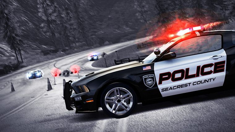 video games, cars, police, Maserati, vehicles, Ford Mustang, Need for Speed Hot Pursuit, pc games - desktop wallpaper