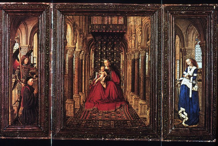 paintings, artwork, Jan van Eyck, medieval - desktop wallpaper
