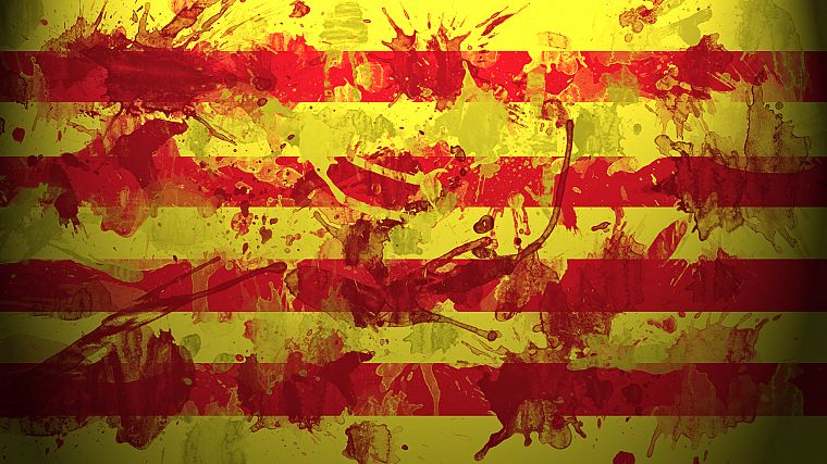 flags, Spanish, Spain, catalunya - desktop wallpaper
