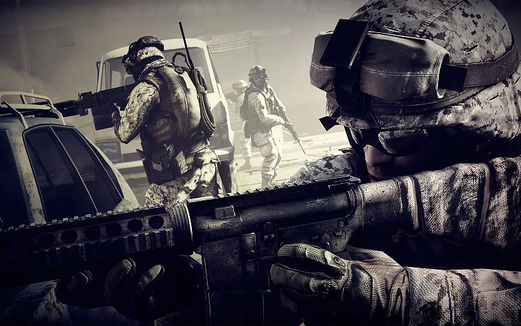 video games, war, weapons, Battlefield 3 - desktop wallpaper
