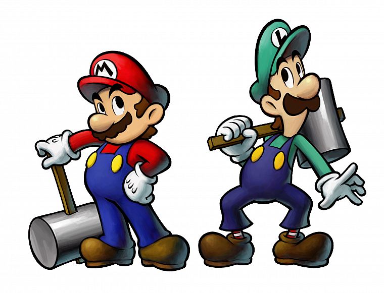 Mario, Luigi - desktop wallpaper