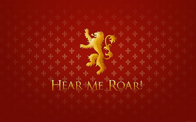 Game of Thrones, A Song of Ice and Fire, lions, TV series, House Lannister, Hear Me Roar - desktop wallpaper