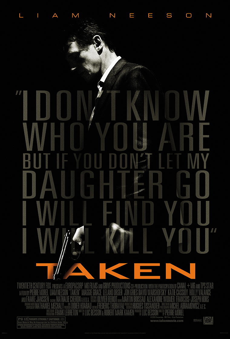 Liam Neeson, movie posters, Taken (Movie) - desktop wallpaper
