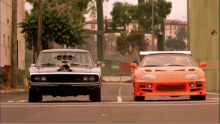 cars, muscle cars, vehicles, Toyota Supra, supercharged, Dodge Charger, The Fast and the Furious - desktop wallpaper