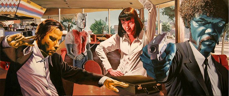 movies, Pulp Fiction, artwork - desktop wallpaper