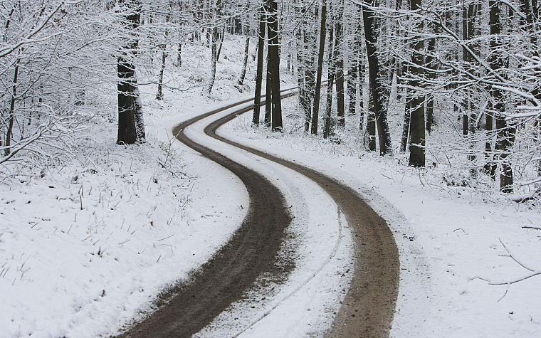 snow, roads, snow landscapes - desktop wallpaper