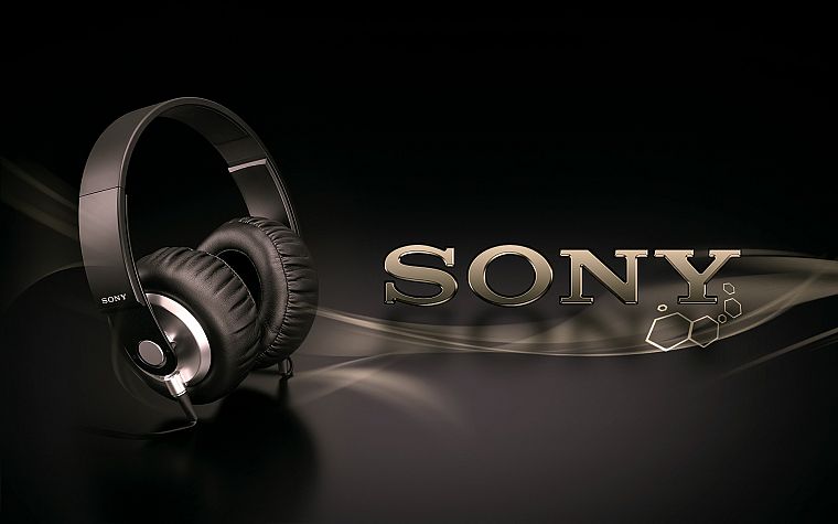 headphones, bass, Sony - desktop wallpaper