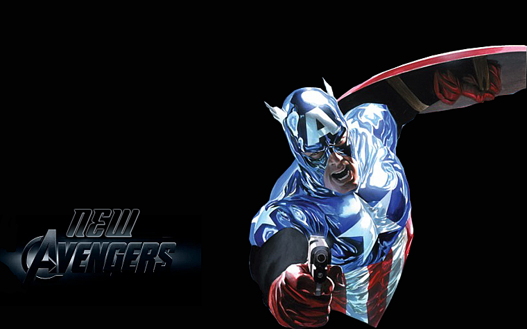 Captain America, Marvel Comics, New Avengers - desktop wallpaper