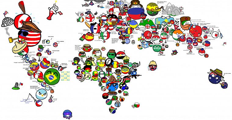 funny, Country, world map - desktop wallpaper