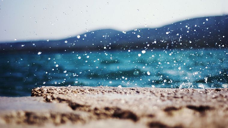 water, nature, waves - desktop wallpaper