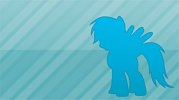 My Little Pony, Rainbow Dash, simple - desktop wallpaper