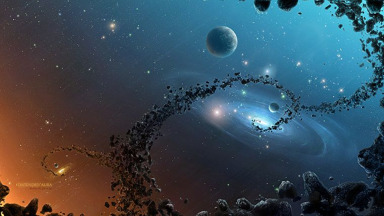 outer space, planets, artwork - desktop wallpaper