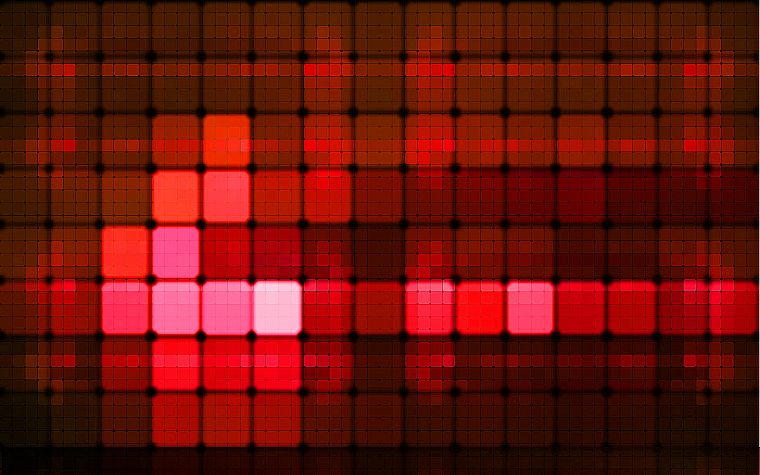red, squares - desktop wallpaper