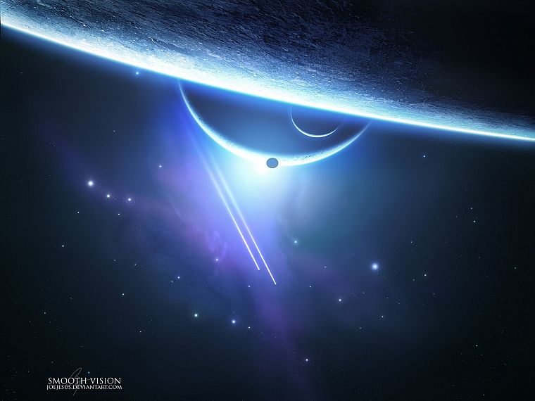 outer space, planets, JoeJesus, Josef Barton - desktop wallpaper
