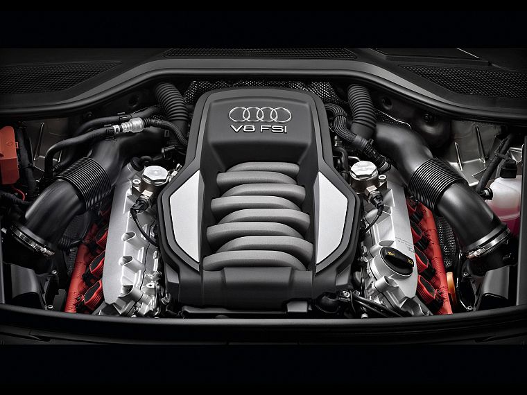 engines, Audi A8 - desktop wallpaper