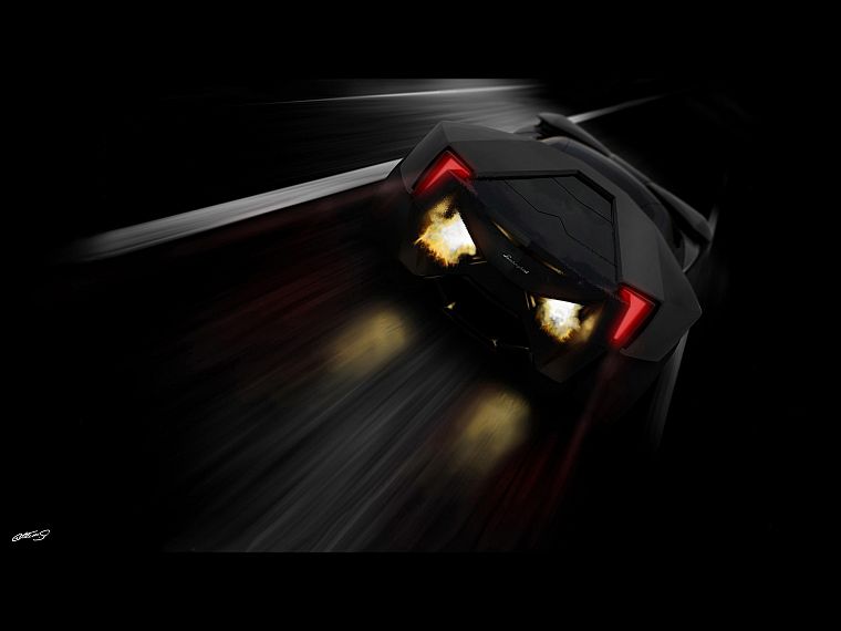 design, Lamborghini Ankonian Concept, renders - desktop wallpaper