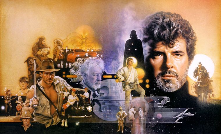 Star Wars, Indiana Jones, George Lucas - desktop wallpaper