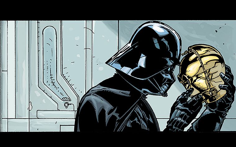 C3PO, Darth Vader - desktop wallpaper
