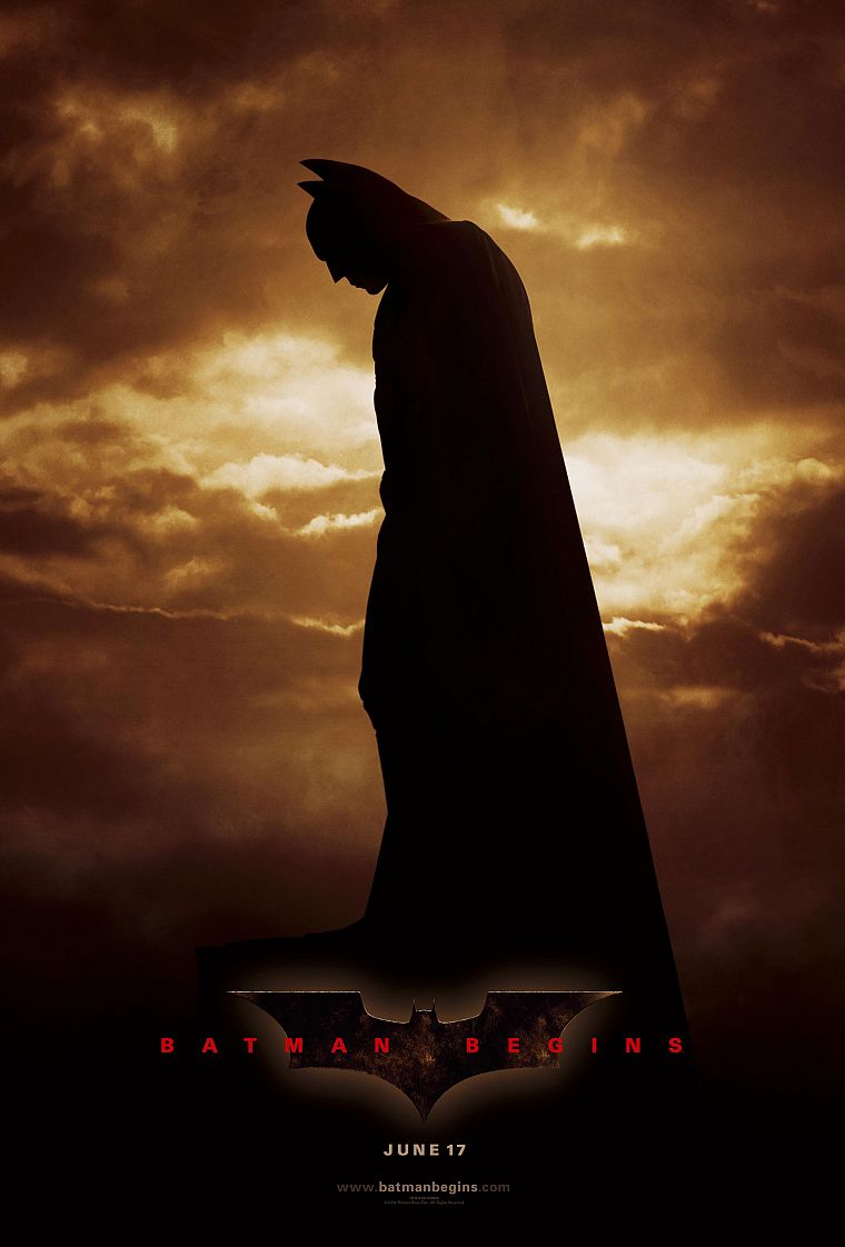 clouds, Batman Begins, movie posters - desktop wallpaper
