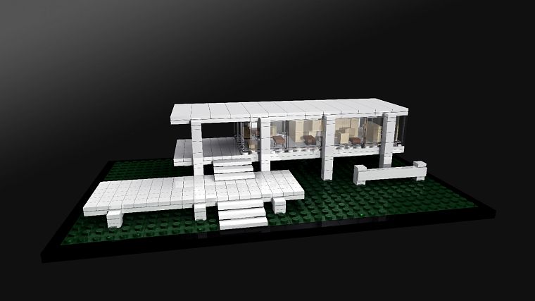 Farnsworth House, Mies Van Der Rohe, Legos - desktop wallpaper