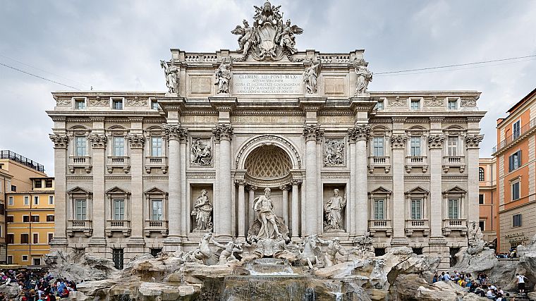 Rome, trevi fountain - desktop wallpaper