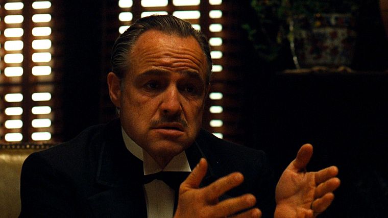 film, The Godfather, Marlon Brando - desktop wallpaper