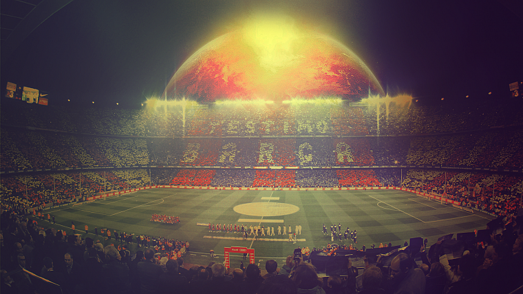match, stadium, FC Barcelona, El Clasico - desktop wallpaper