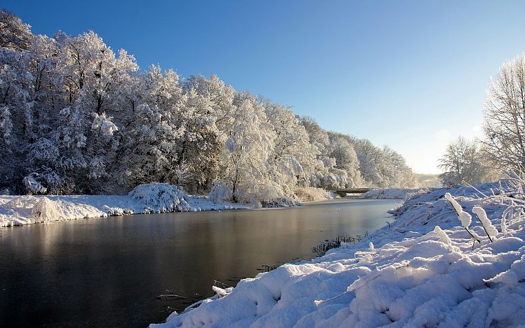 landscapes, nature, winter, snow - desktop wallpaper