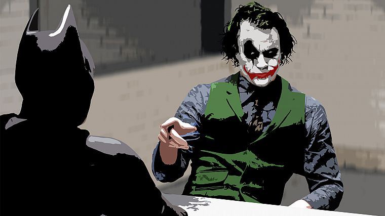 Batman, Heath Ledger, The Dark Knight - desktop wallpaper