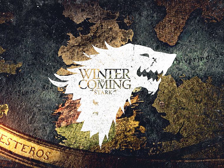 crest, Game of Thrones, Winter is Coming, direwolf, House Stark, wolves - desktop wallpaper